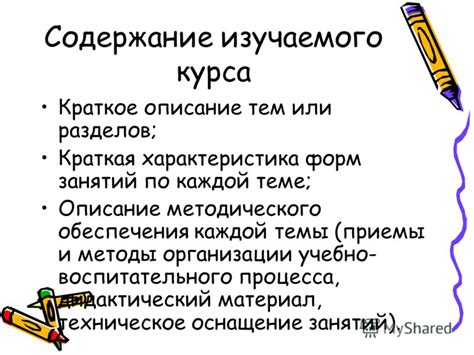 Описание каждой темы