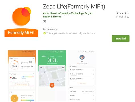 Описание Zepp Life