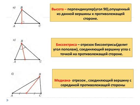 Определение биссектрисы треугольника