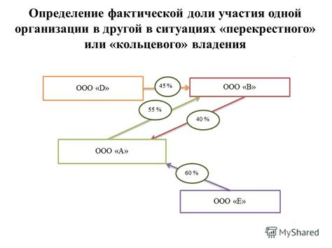 Определение доли владения