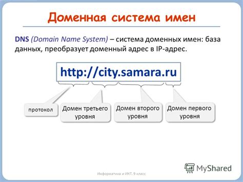 Определение домена и сервера