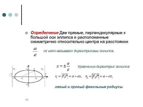 Определение и особенности эллипса