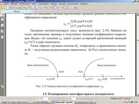 Определение коэффициента корреляции