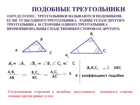 Определение отношения площадей треугольников