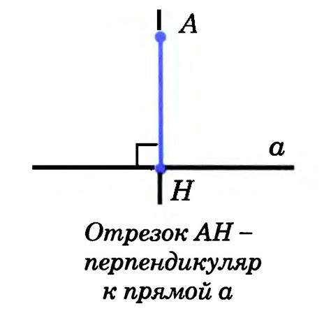 Определение понятия перпендикуляра