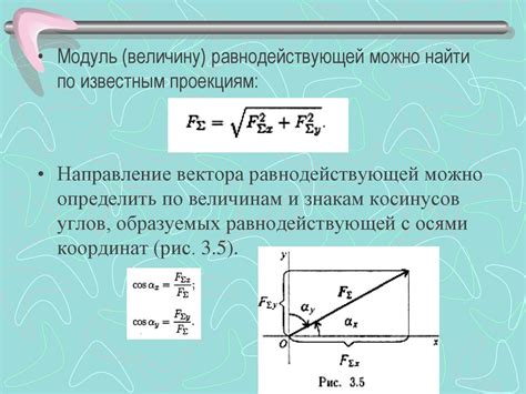 Определение равнодействующей силы