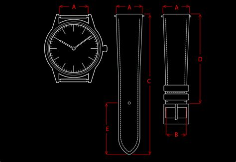 Определение размера часового ремешка по измерениям