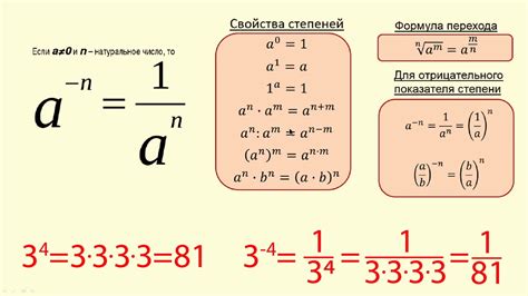 Определение степени числа