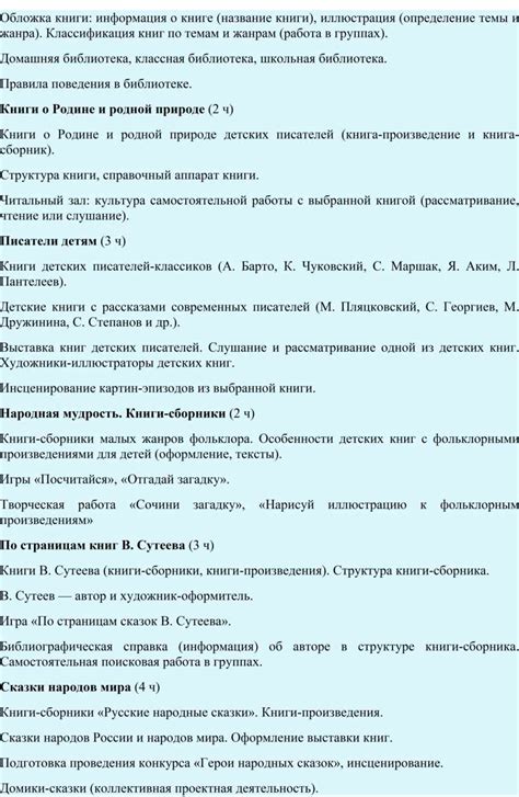 Определение темы книги