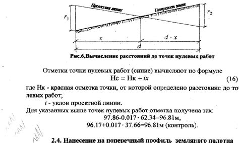 Определение точек обрезки