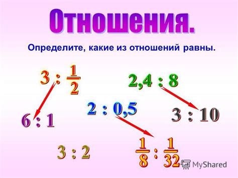 Определите пропорции