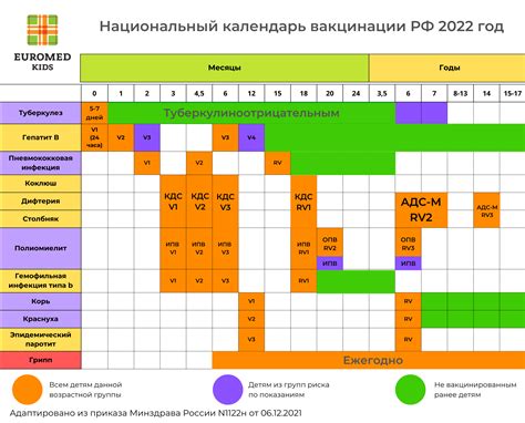 Оптимальные сроки для прививок