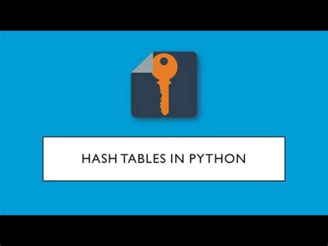 Оптимизация работы хэш таблиц в Python