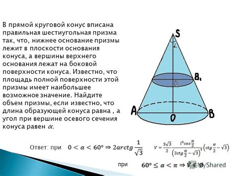 Основа для верхнего основания конуса