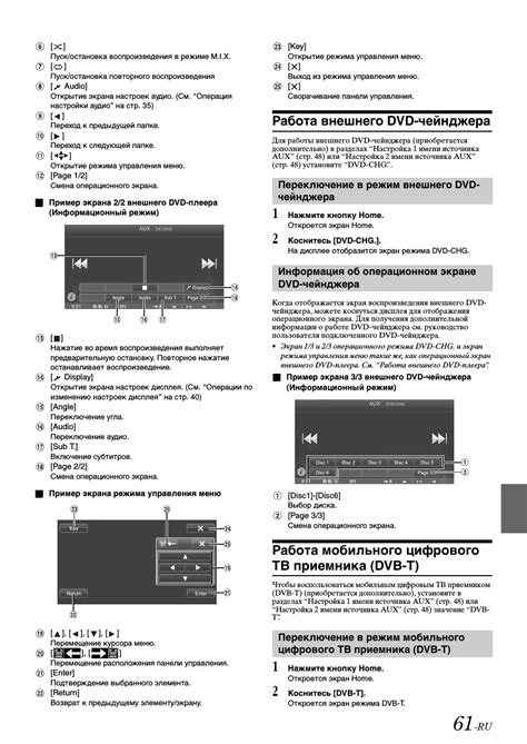 Основная информация об экране