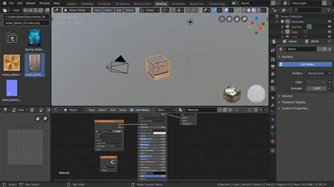 Основные инструменты и режимы работы при создании шейдеров в Blender