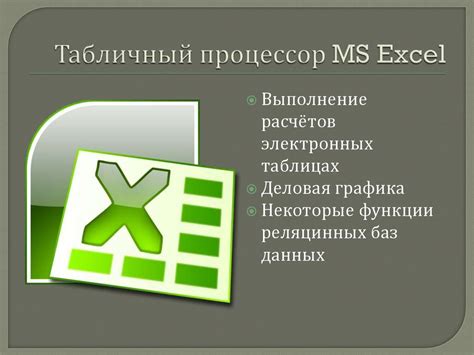 Основные компоненты аналога Microsoft Office