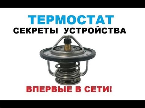 Основные компоненты термостата: