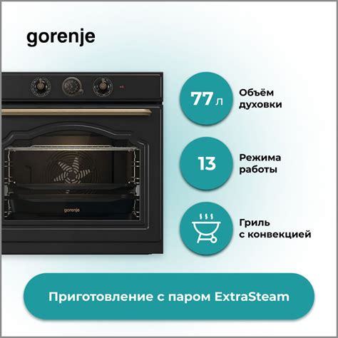 Основные механизмы работы духовки Gorenje: от идеи до готового блюда