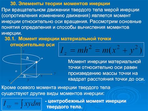 Основные принципы определения центра инерции