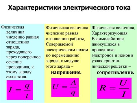 Основные принципы работы электрического тока