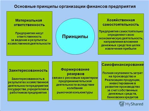 Основные принципы финансовой деятельности