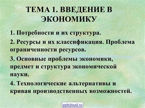 Основные проблемы экономики обществознания