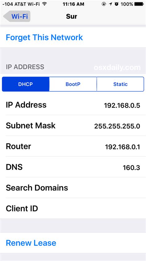 Основные способы узнать IP адрес iPhone