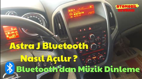 Основные функции Bluetooth в Opel Astra J 2013