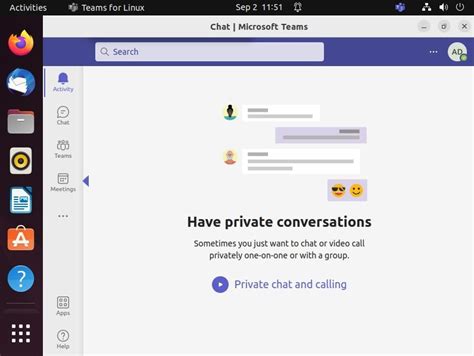 Основные функции Microsoft Teams на Linux