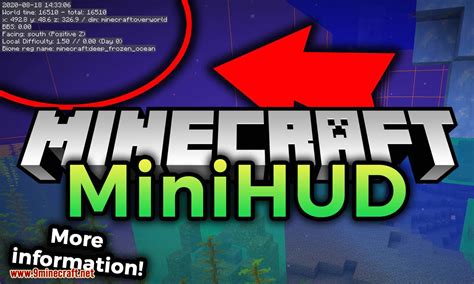 Основные функции Minihud fabric 1.19 2