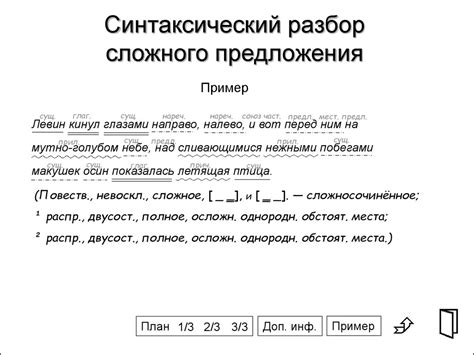 Основные элементы схемы предложения 5 класс