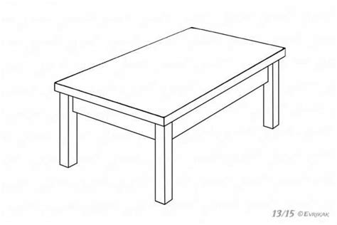 Основы рисования мебели: стол и стул