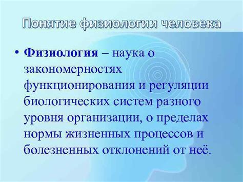 Основы физиологии человека: понятие и структура