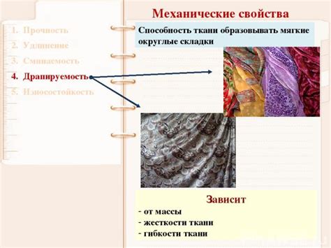 Особенности использования тканей