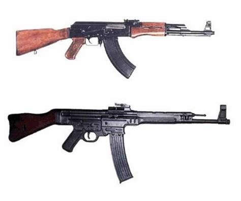 Особенности стрельбы STG 44 и автомата Калашникова