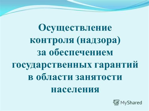 Осуществление надзора за правительством