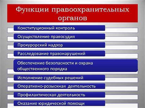 Осуществление правосудия и обеспечение безопасности