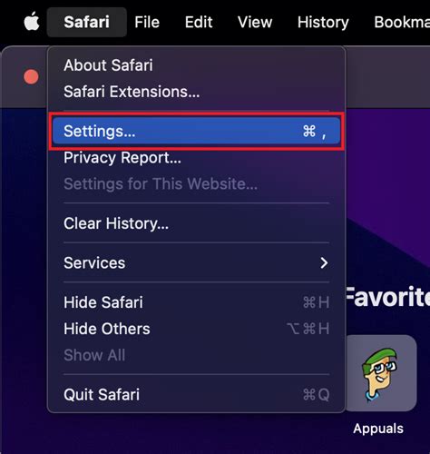 Откройте браузер Safari