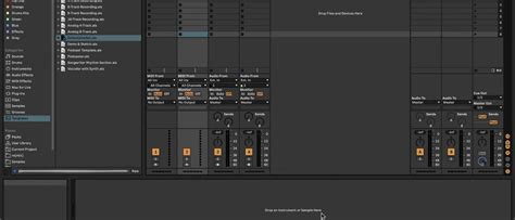 Откройте проект в Ableton Live