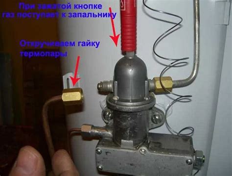 Открытие газового крана