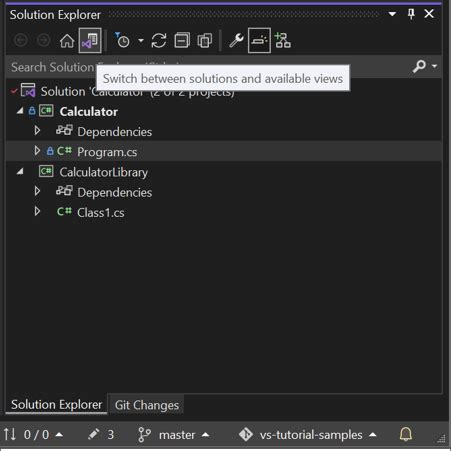 Открытие проекта в Visual Studio