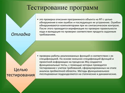 Отладка и тестирование: наиболее эффективные методы