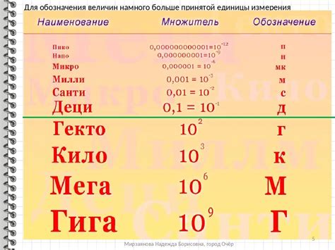 Отношение одного дециметра к другим единицам измерения