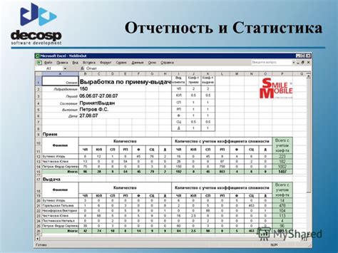 Отчетность и статистика