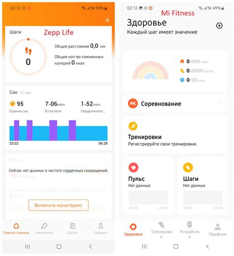 Первоначальная настройка Zepp Life