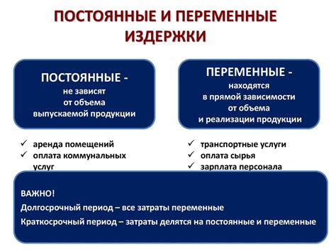 Переменные затраты: определение и особенности