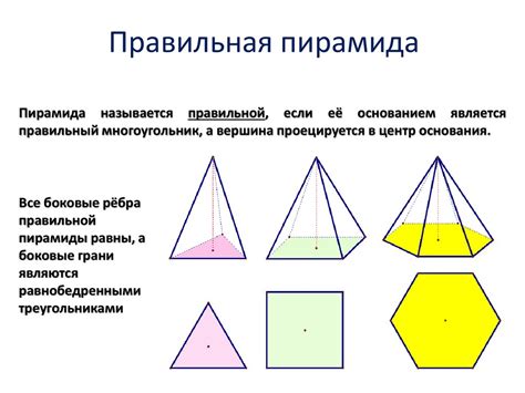 Пирамида: основные понятия и применение в геометрии