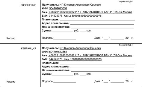 Платежная информация: что показывает квитанция