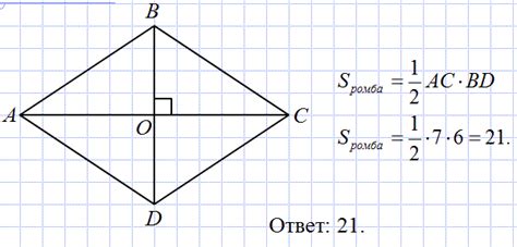 Площадь ромба: простой способ вычисления